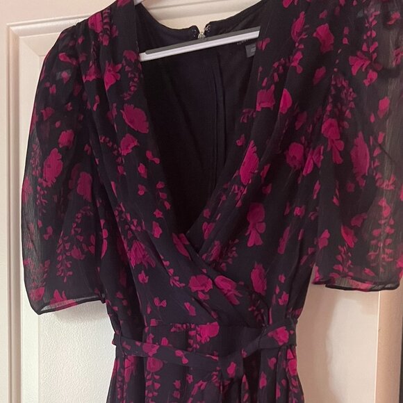 Tommy Hilfiger Black Dress with Pink Floral Design - Picture 4 of 5